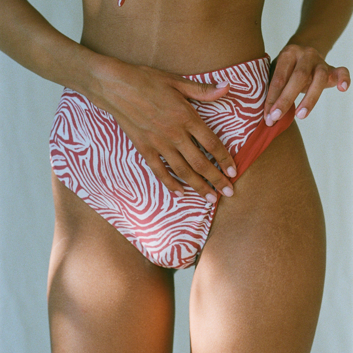 MEDUSA BOTTOM - ZEBRA/ORANGE