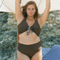 MEDUSA BIKINI TOP - leopard/coffee