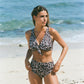 MEDUSA BIKINI TOP - leopard/coffee