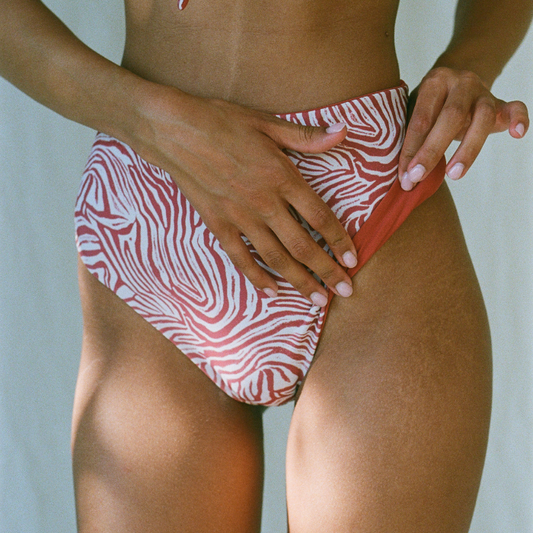 MEDUSA BOTTOM - ZEBRA/ORANGE